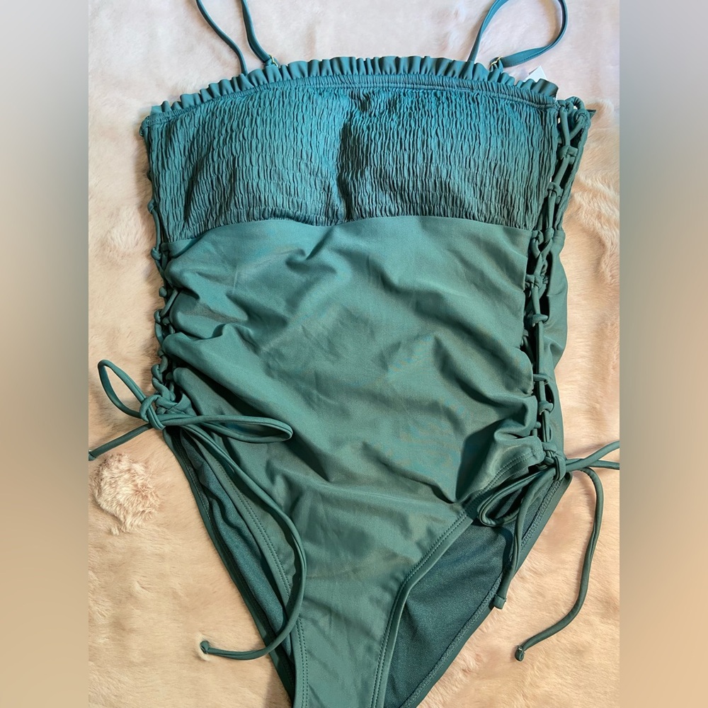 Elegant Teal One Piece Swimsuit